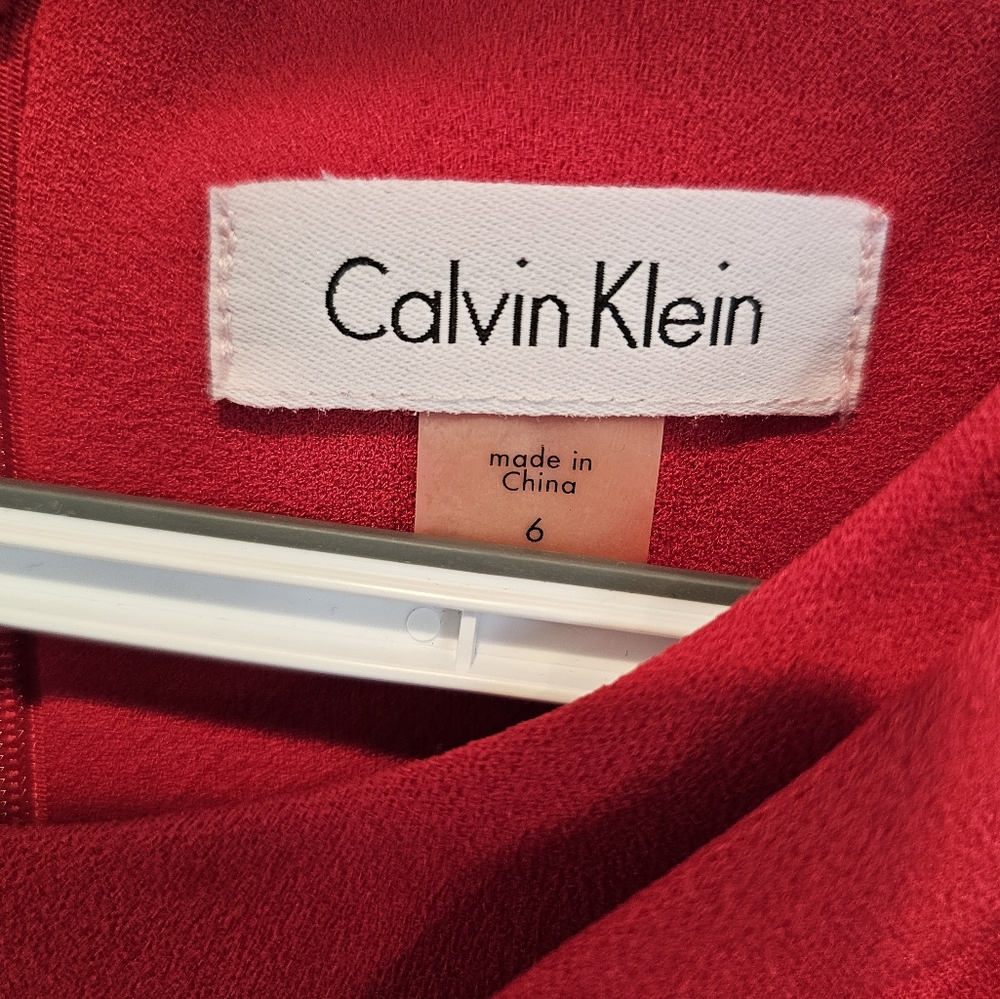 Red Calvin Klein Dress - Picture 3 of 5